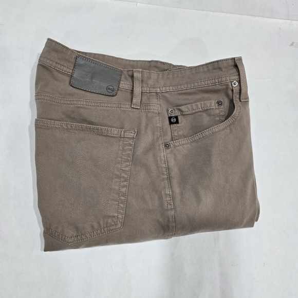 AG Adriano Goldschmied Jeans Mens 36x32 Tellis Modern Slim Fit Stretch Khaki - Picture 3 of 9